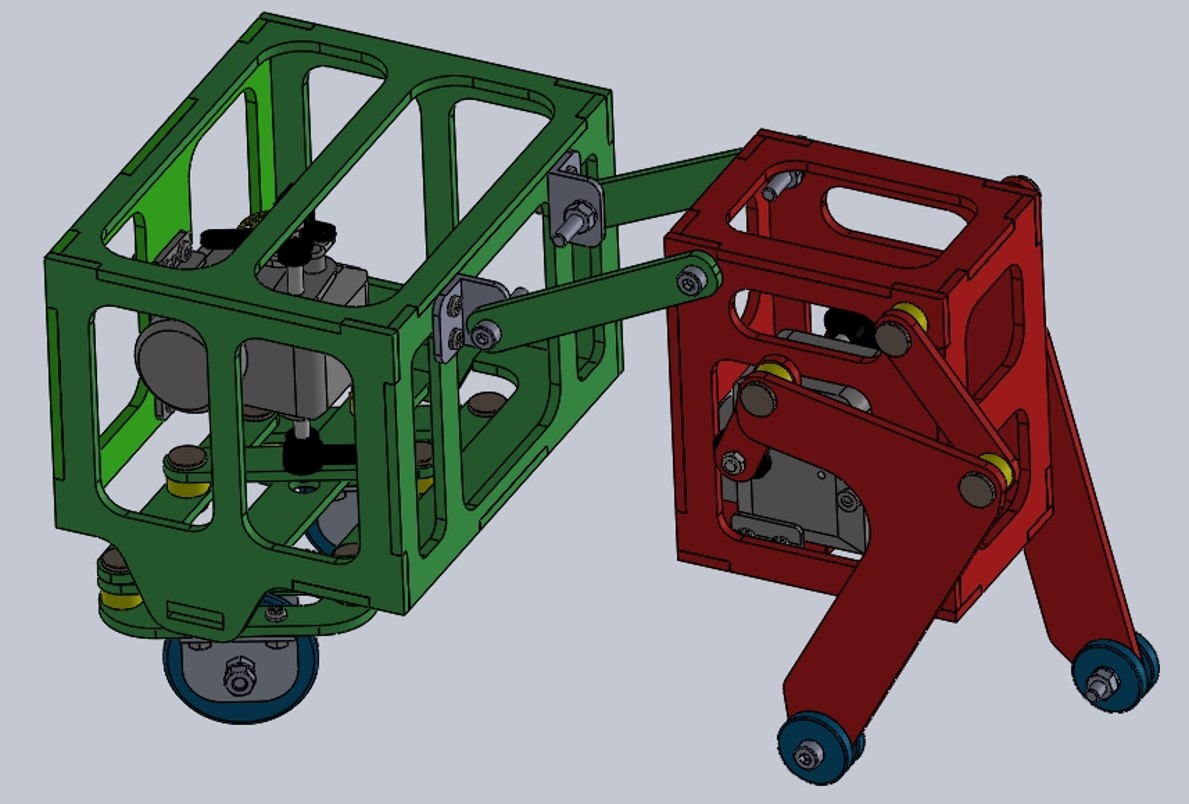 A bright pink sheet of paper used to wrap flowers curves in front of rich blue background